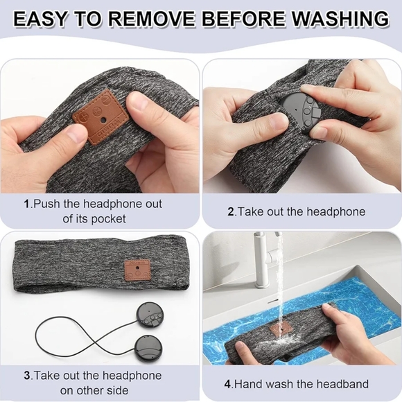 NWT Bluetooth Headphones for Sleep / Sports - Picture 3 of 4